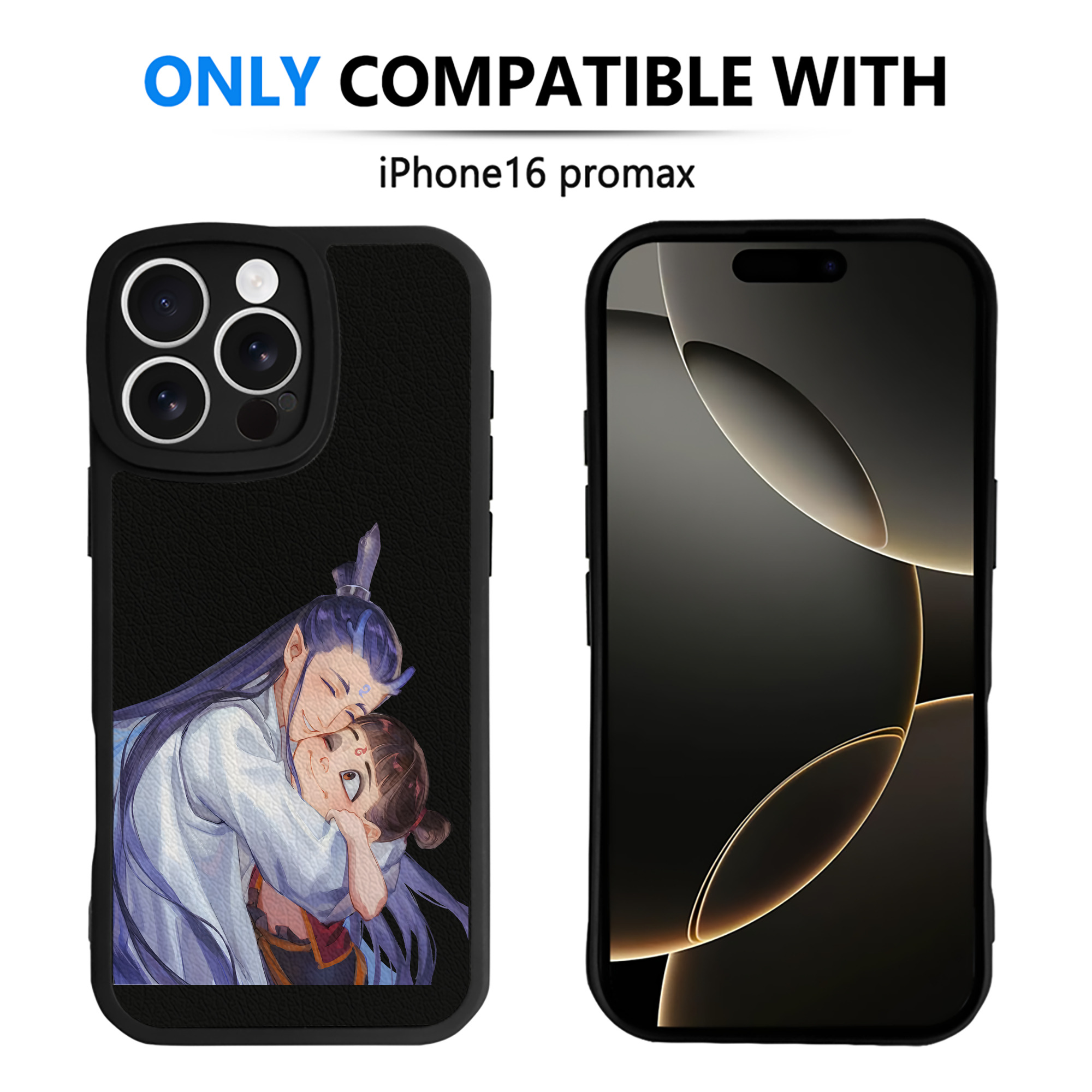 （画像用） Ne Zha 2 ナタ 魔童の大暴れ 【iPhone 16シリーズ対応】シリコンスマホケース（レザー調） 材質：シリコン